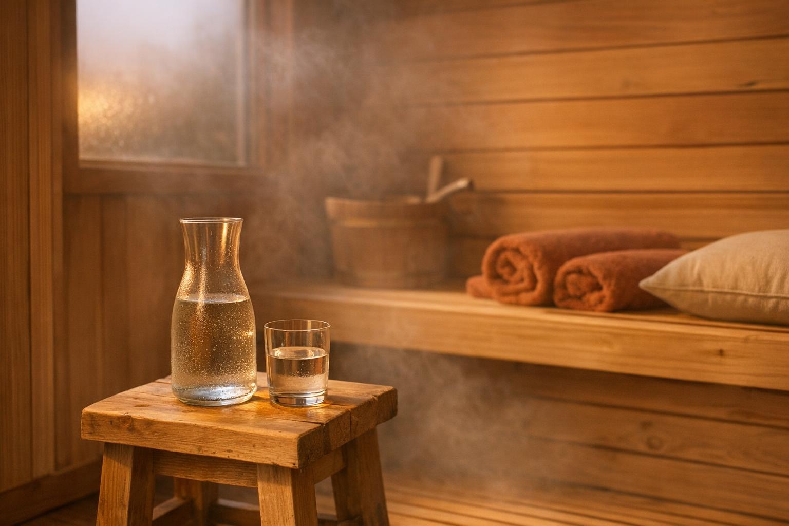 First sauna sessions: comfort basics AI-generated editorial illustration.